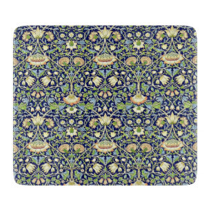 Floral Vintage Blue William Morris Antique Art Cutting Board