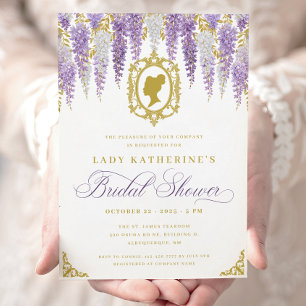 Floral Vintage Bridal Shower Invitation