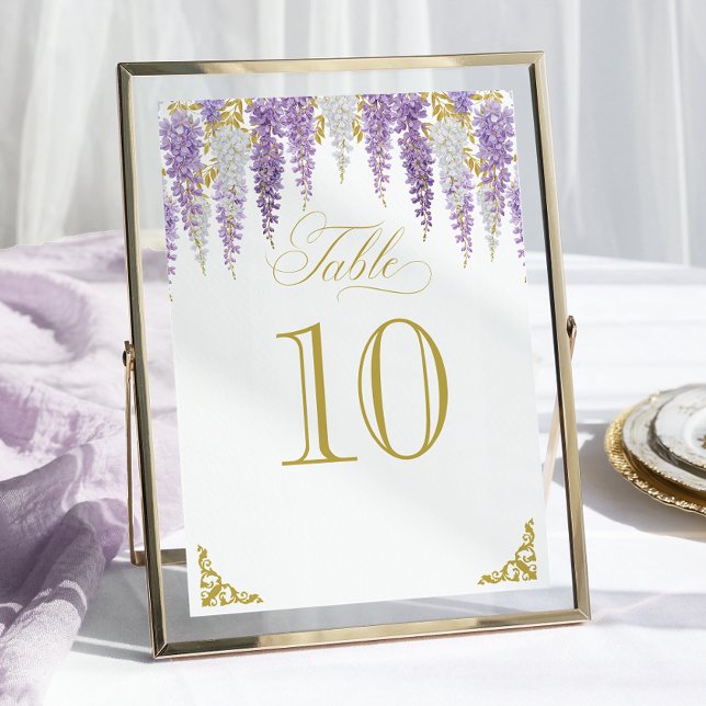 Floral Vintage Bridal Shower Table Number (Creator Uploaded)