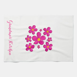 floral vintage element towel