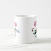 Floral Vintage Future Mrs Customizable Coffee Mug (Center)