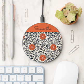 FLORAL VINTAGE PATTERN WIRELESS CHARGER
