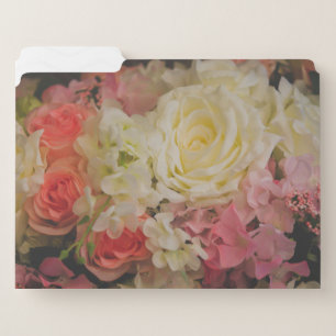 Floral Vintage Photograph File Folder for Style