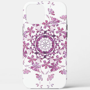 floral vintage purple mandala iPhone 12 pro max case
