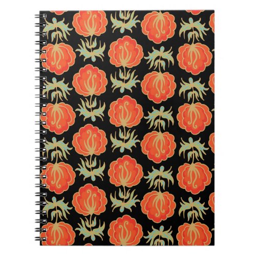 Floral Vintage Seamless Pattern Notebook