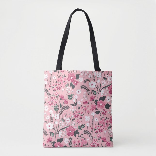 Floral vintage: trendy seamless pattern. tote bag (Front)