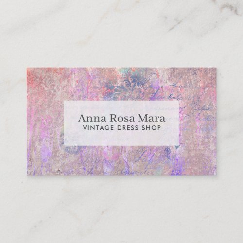  Floral Vintage Victorian Modern Grunge Business Card