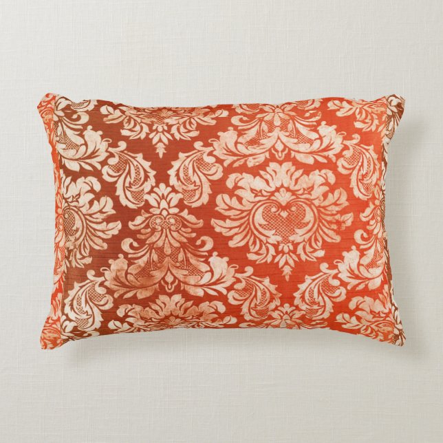 Floral vintage wallpaper background accent pillow (Front)