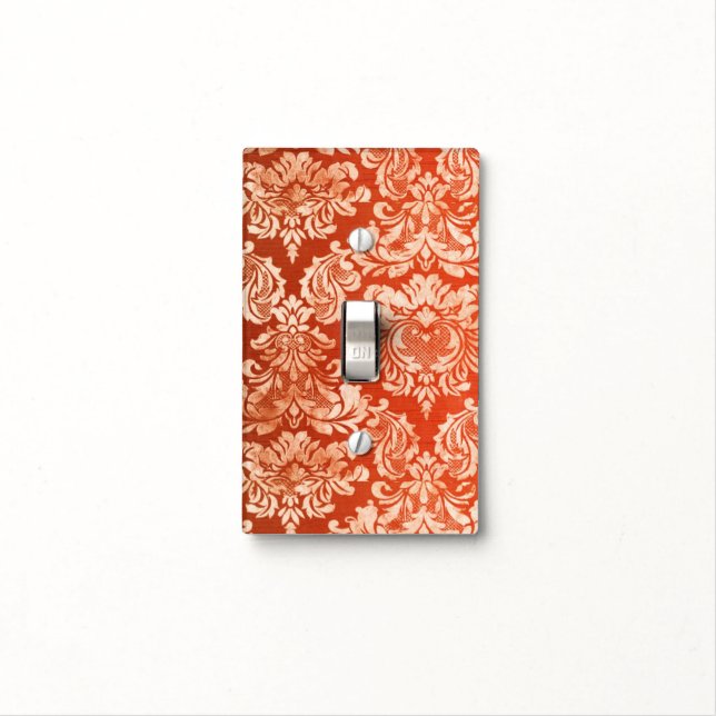 Floral vintage wallpaper background light switch cover (In Situ)