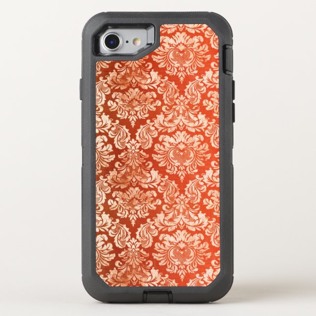 Floral vintage wallpaper background otterbox iPhone case (Back)