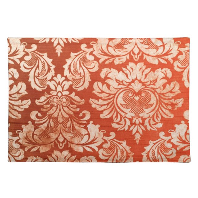 Floral vintage wallpaper background placemat (Front)