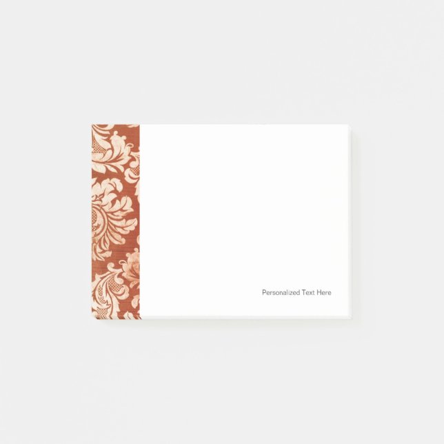 Floral vintage wallpaper background post-it notes (Front)