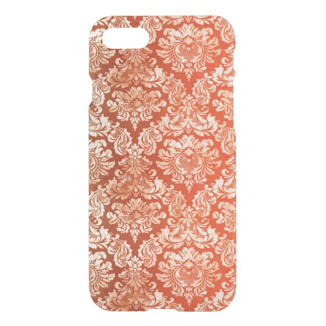 Floral vintage wallpaper background uncommon iPhone case (Back)