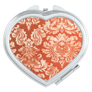 Floral vintage wallpaper background vanity mirror