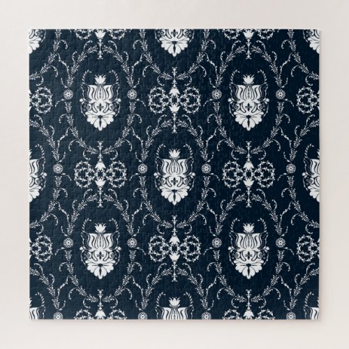 Floral Vintage Wallpaper Seamless Background Jigsaw Puzzle