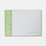Floral Vintage Yellow And Blue Gradient Post-it Notes