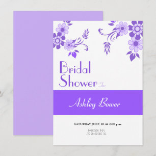 Floral Violet Invitation