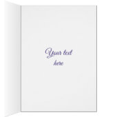 Floral violet mandala. Greeting. (Inside (Right))