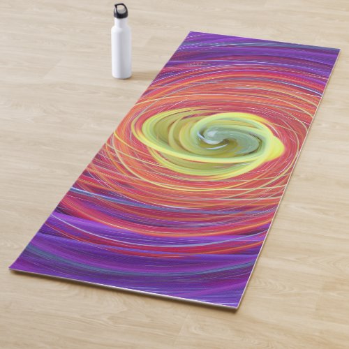 floral vortex yoga mat