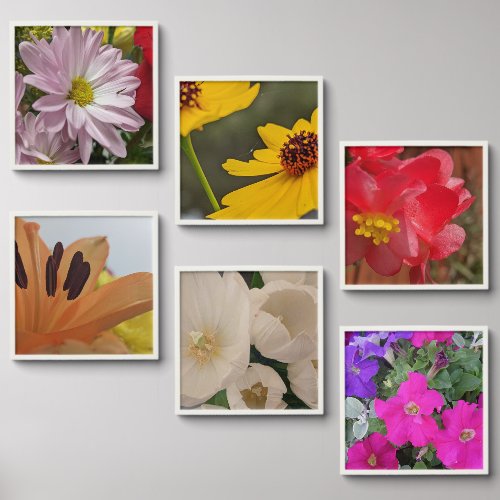 Floral Wall Art Peel And Stick Photo Tile
