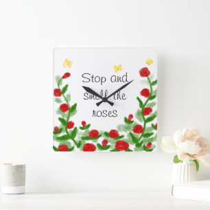 Floral Wall Clock
