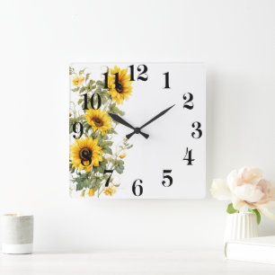 Floral Wall Clock