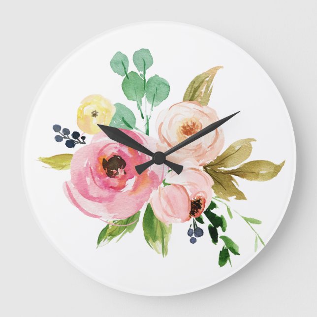 Floral Wall Clock (Front)