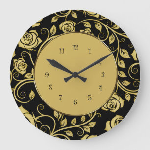 Floral Wall Decor Clock