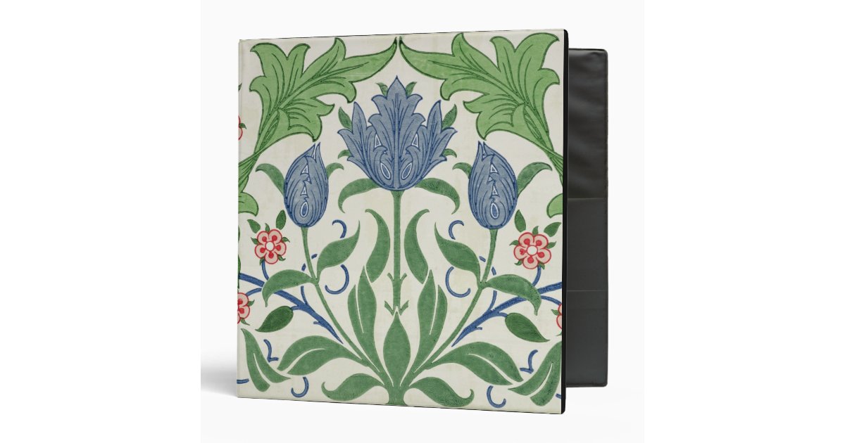 Floral wallpaper design binder | Zazzle