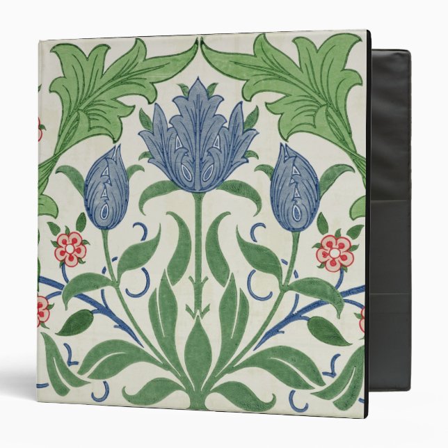 Floral wallpaper design binder (Front/Inside)