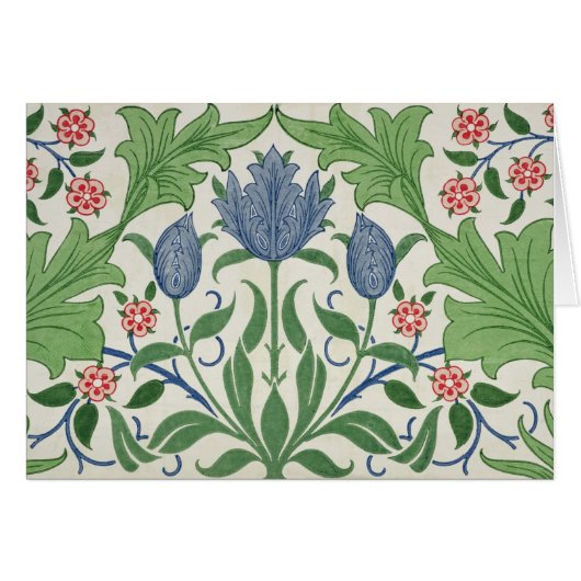 Floral wallpaper design cards (Front Horizontal)