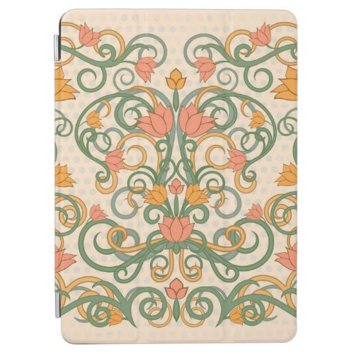 Floral wallpaper in art nouveau style Vintage ill iPad Air Cover