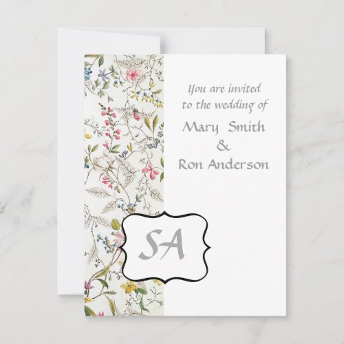 Floral Wallpaper Pattern Invitation