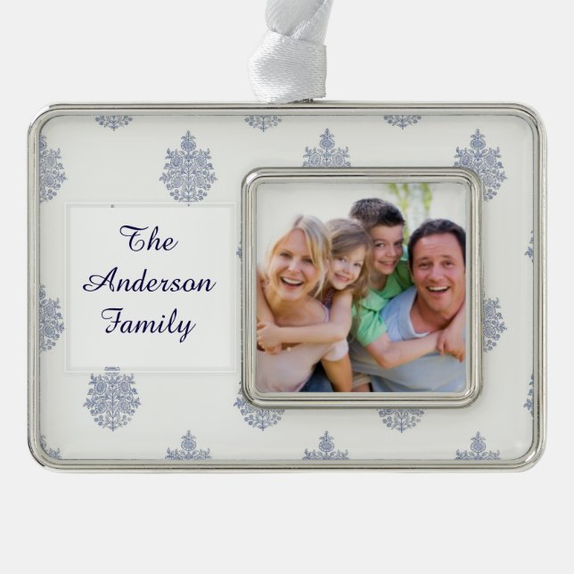 Floral Wallpaper Pattern Ornament (Front)