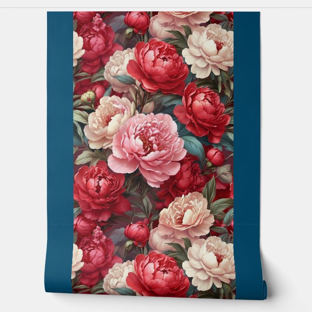 Floral Wallpaper Wallpaper (Unrolling)