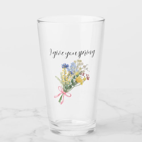 floral watecolor grow positive thoughts coffee glass