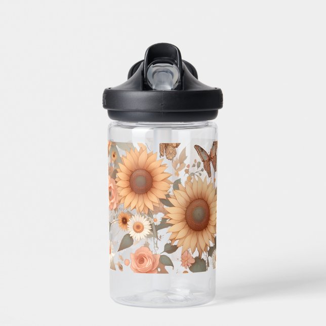 Floral Water Bottle (Front)