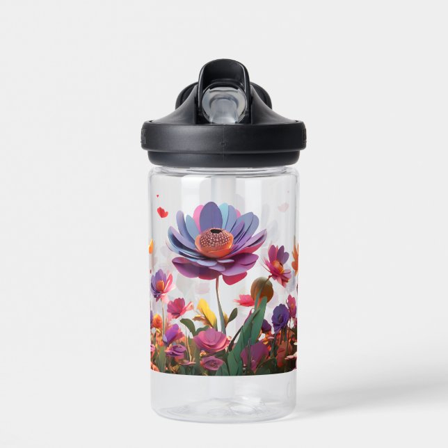Floral  water bottle (Front)