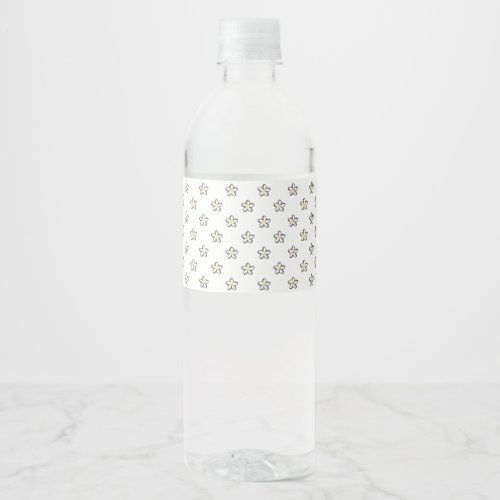 Floral Water Bottle Labels