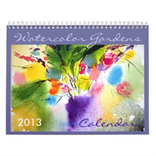 Floral Watercolor 2013 calendar