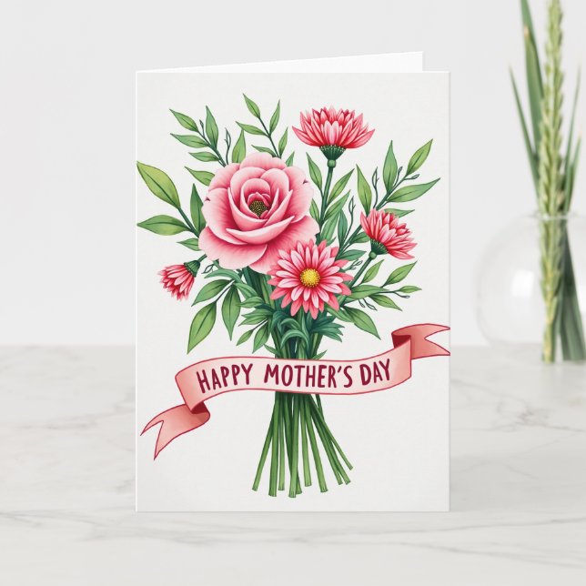 Floral Watercolor Blossom Card (Front)