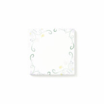 Floral Watercolor Boarder Notepad 