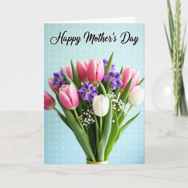 Floral Watercolor Bouquet Card (Front)