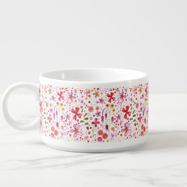 Floral Watercolor Bowl (Right)