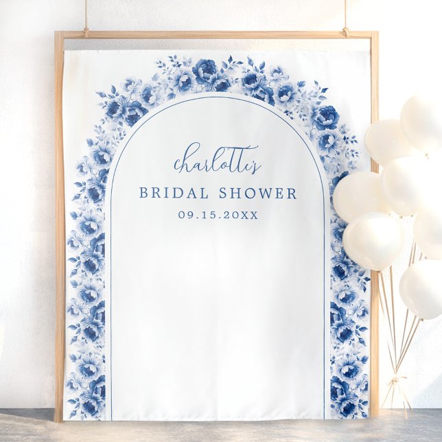 Floral Watercolor Bridal Shower Backdrop (Creator Uploaded)