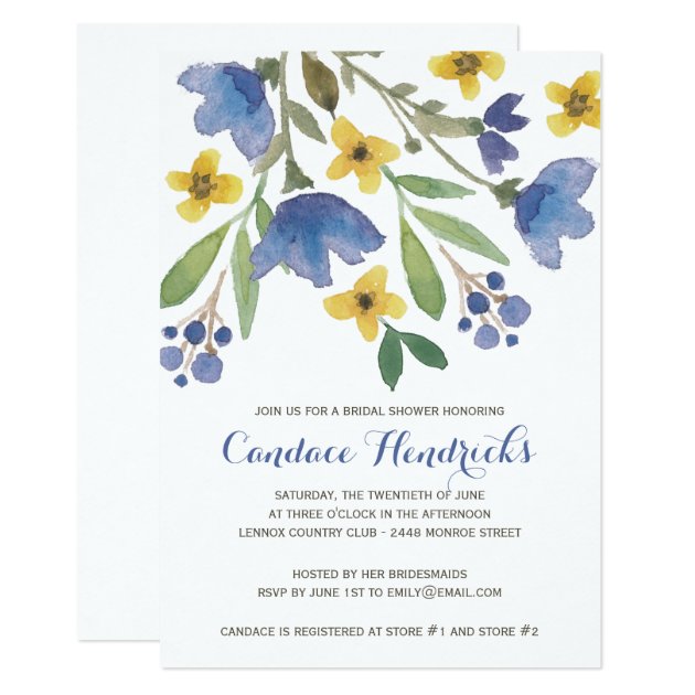 Floral Watercolor | Bridal Shower Invitation