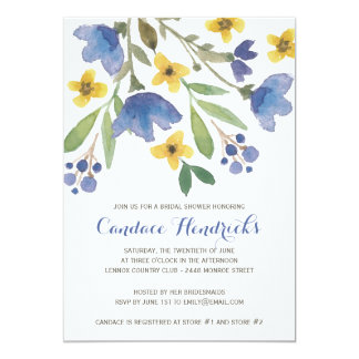 Floral Watercolor | Bridal Shower Card