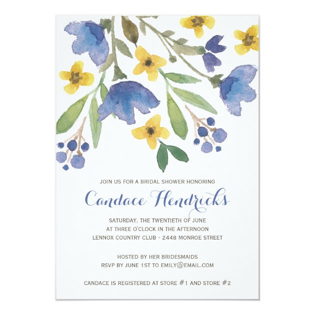Floral Watercolor | Bridal Shower Invitation