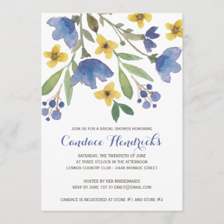 Floral Watercolor | Bridal Shower Invitation