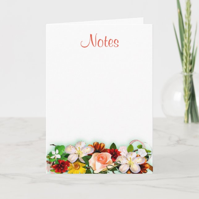 Floral Watercolor Calligraphed Script Template (Front)